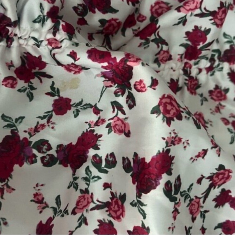 For Love & Lemons Melrose ruched rose Floral Mini Dress 38107 - Picture 16 of 16